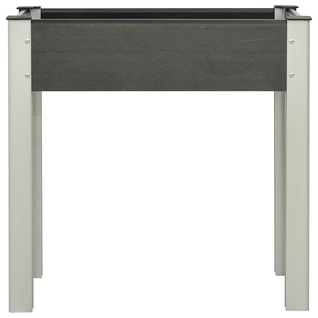 Planter 75cm WPC Raised Garden Bed Grey Outdoor Vegetable Flower Box steel 120 x