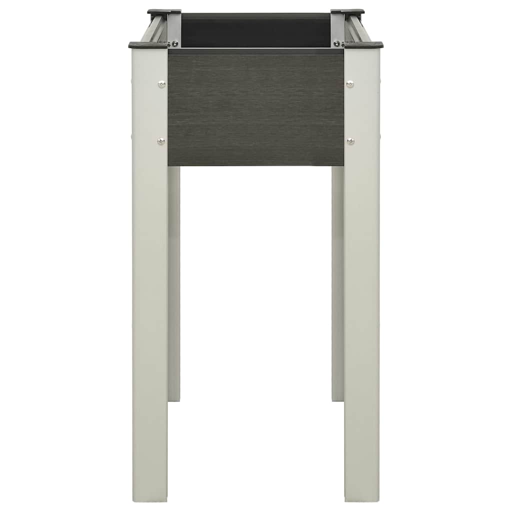 Planter 75cm WPC Raised Garden Bed Grey Outdoor Vegetable Flower Box steel 120 x