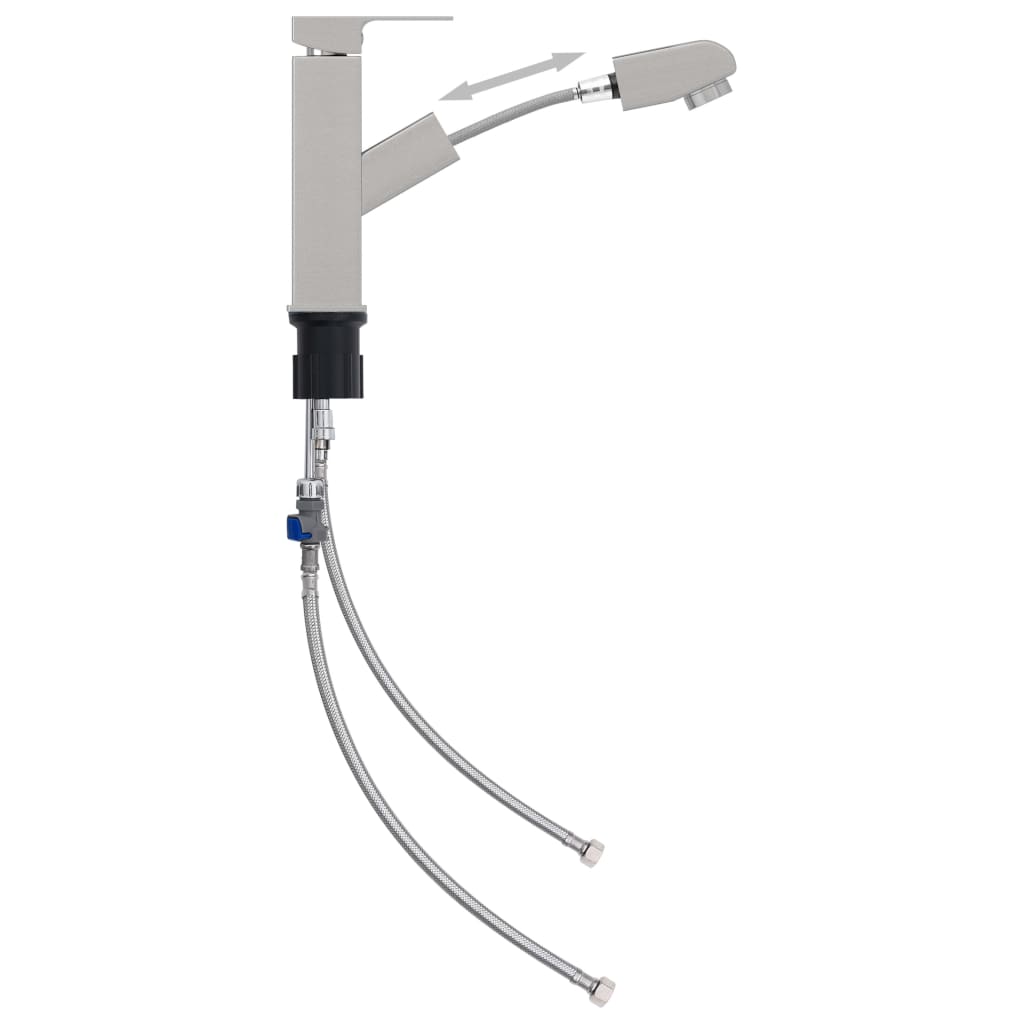 Bathroom Basin Faucet With Pull-Out Function 157X172 Mm