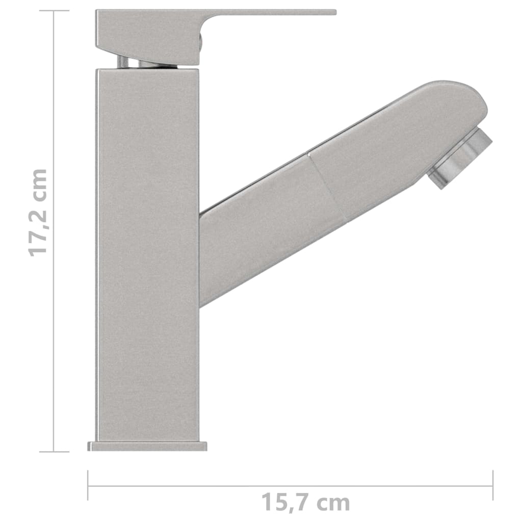 Bathroom Basin Faucet With Pull-Out Function 157X172 Mm