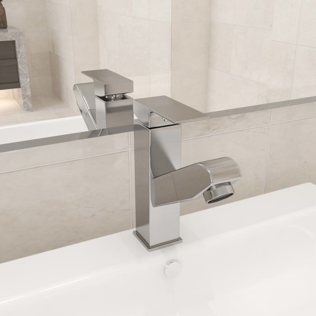 Bathroom Basin Faucet With Pull-Out Function 157X172 Mm