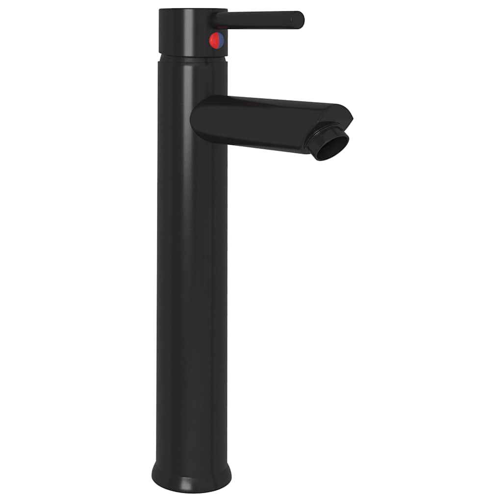 Black Bathroom Basin Mixer Tap Single Lever Brass Ceramic Cartridge