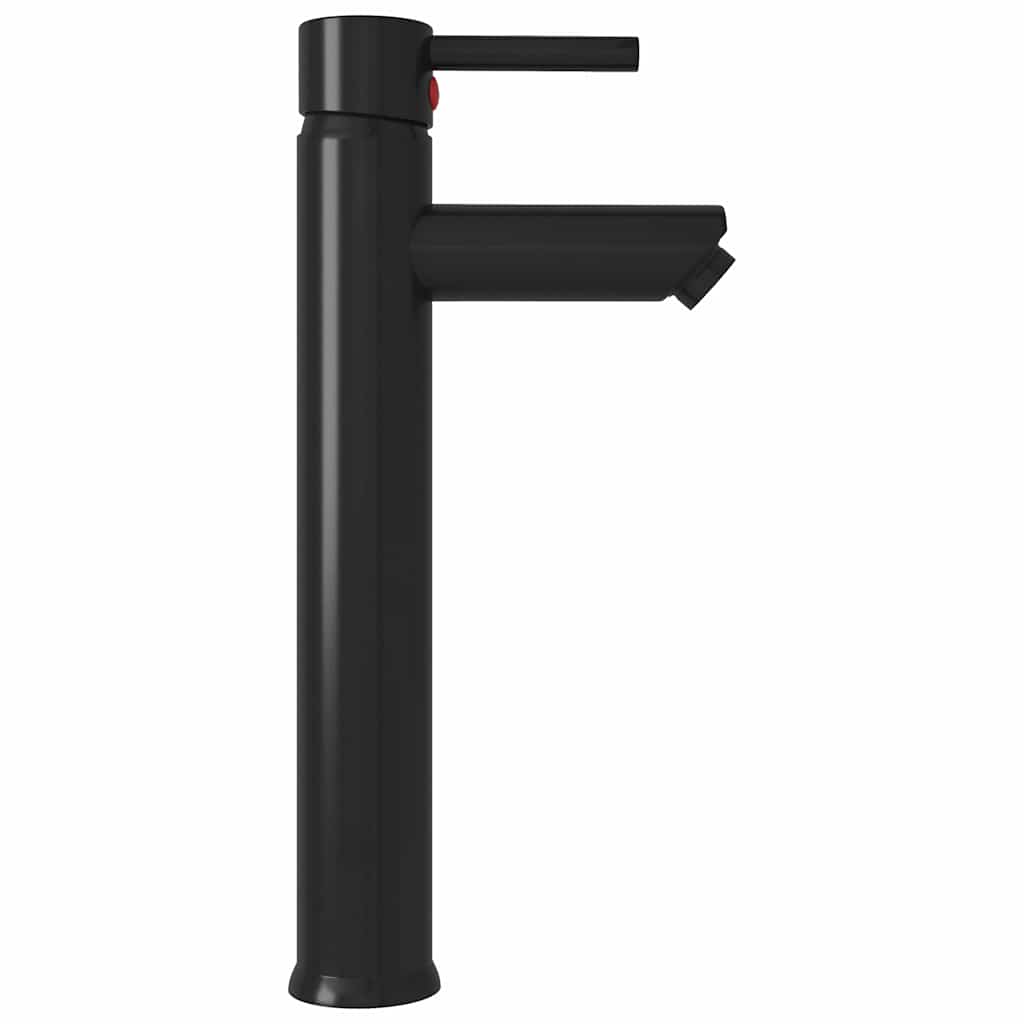 Black Bathroom Basin Mixer Tap Single Lever Brass Ceramic Cartridge