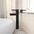 Black Bathroom Basin Mixer Tap Single Lever Brass Ceramic Cartridge