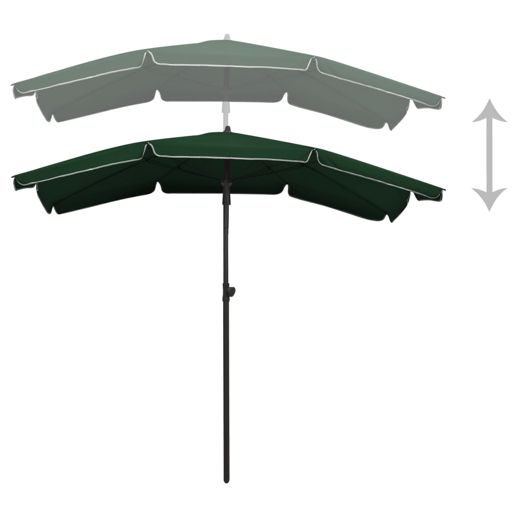 Garden Parasol With Pole 200X130 Cm