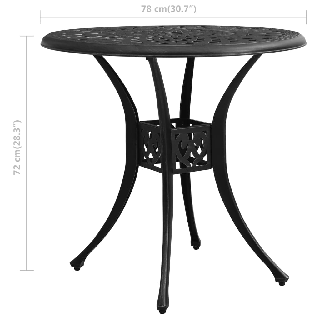 Garden Table Cast Aluminium