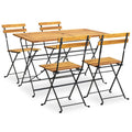 7 Piece Folding Outdoor Dining Set Solid Acacia Wood