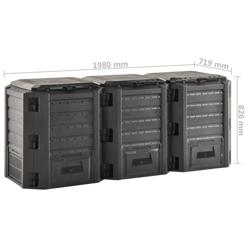 Garden Composter Black
