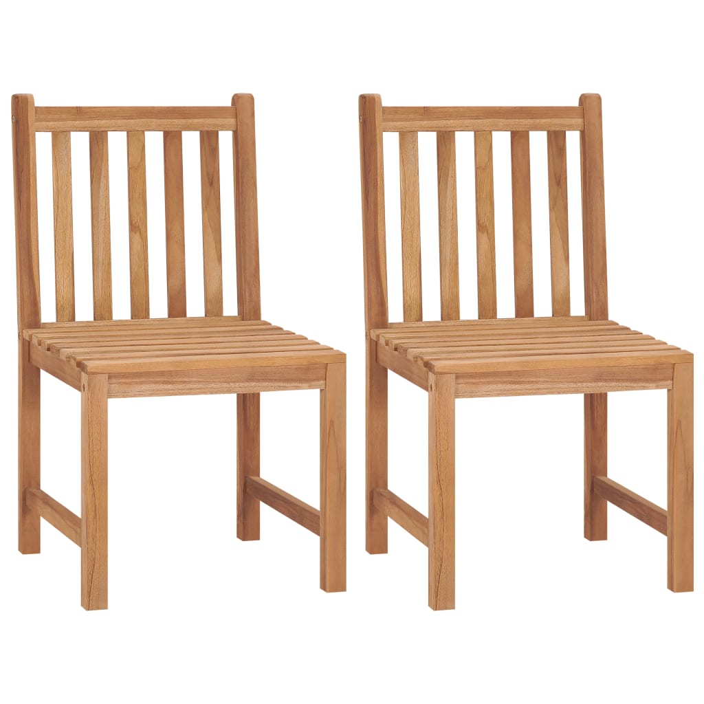 Garden Chairs 8 Pcs Solid Teak Wood