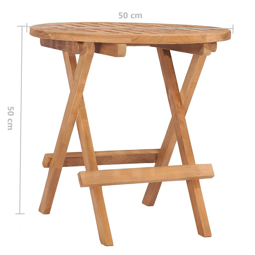 Outdoor Furniture Set 3 Piece Folding Dining Solid Teak Wood Garden Patio Table