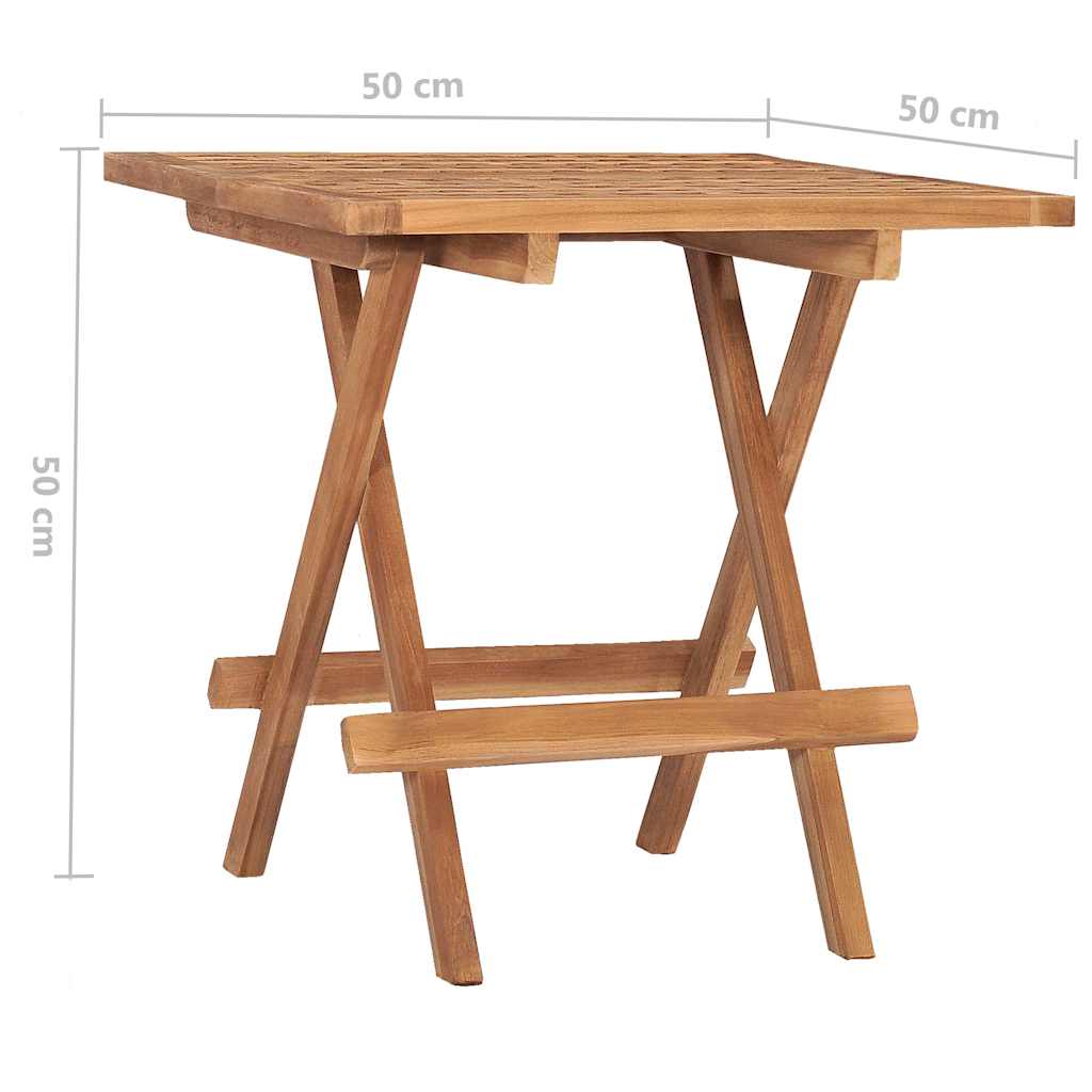 Outdoor Furniture Set 3 Piece Folding Dining Solid Teak Wood Garden Patio Table