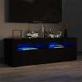Tv Cabinet With Led Lights 120X35X40 Cm Engineered Wood