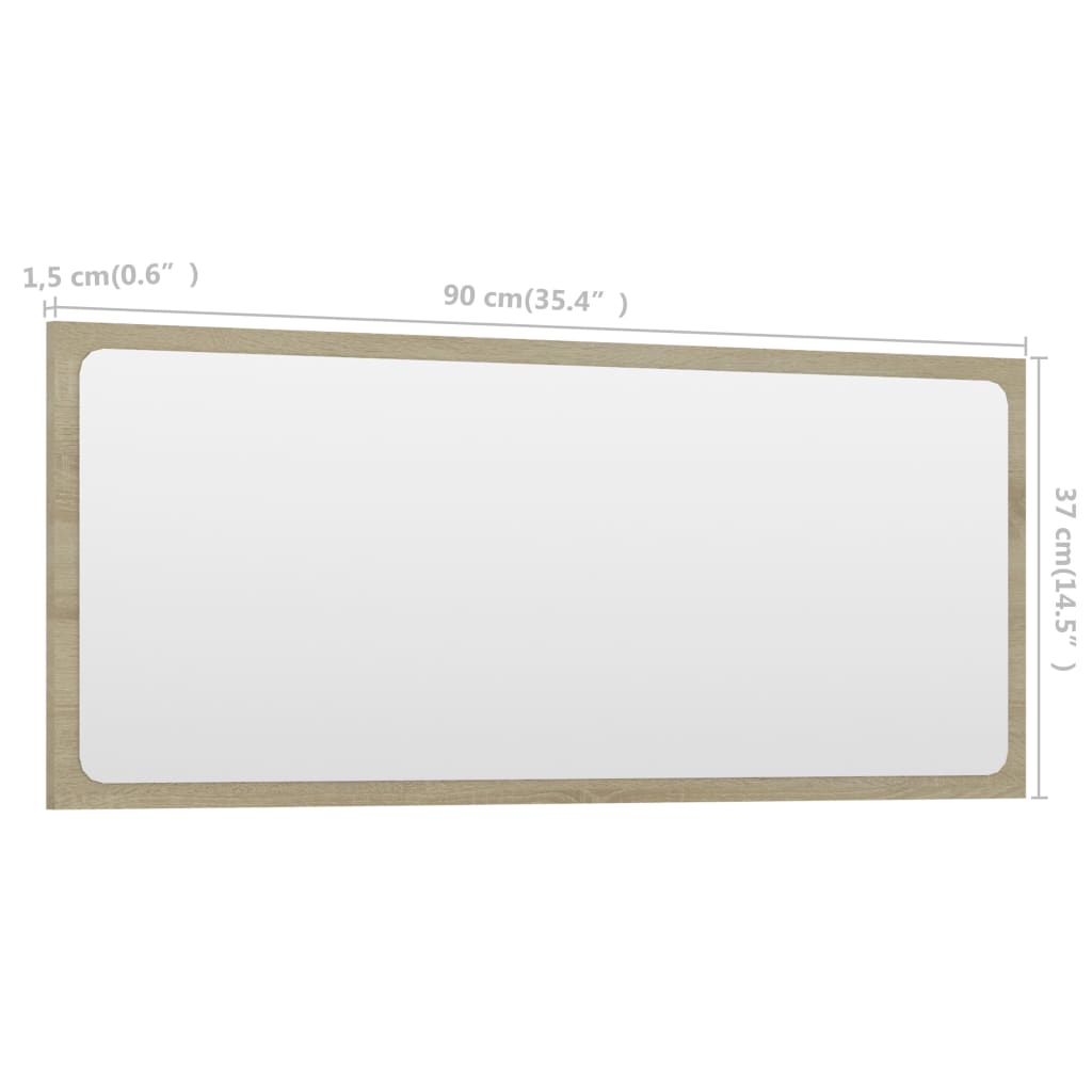 Bathroom Mirror Engineered Wood