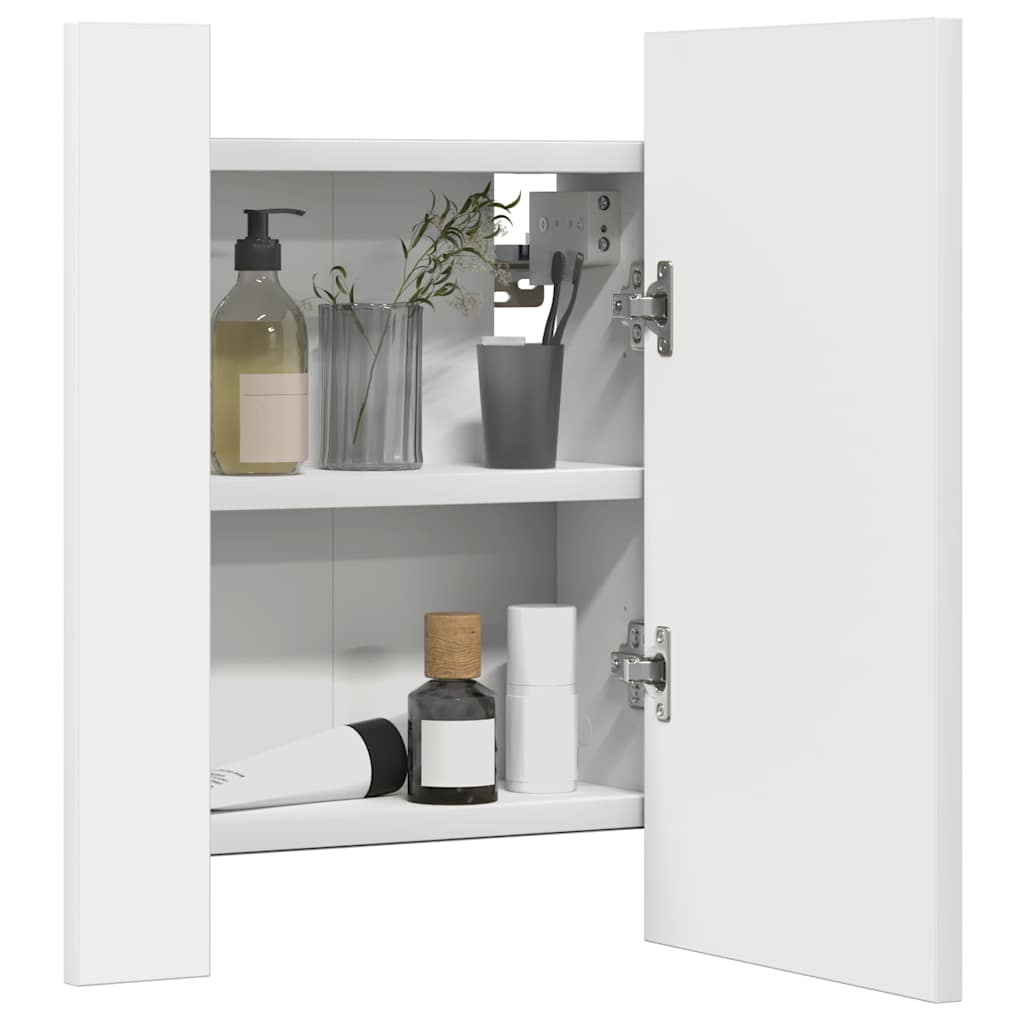 Bathroom Vanity Units LED Mirror Cabinet 40Cm Wall Mounted Storage Cupboard Conc
