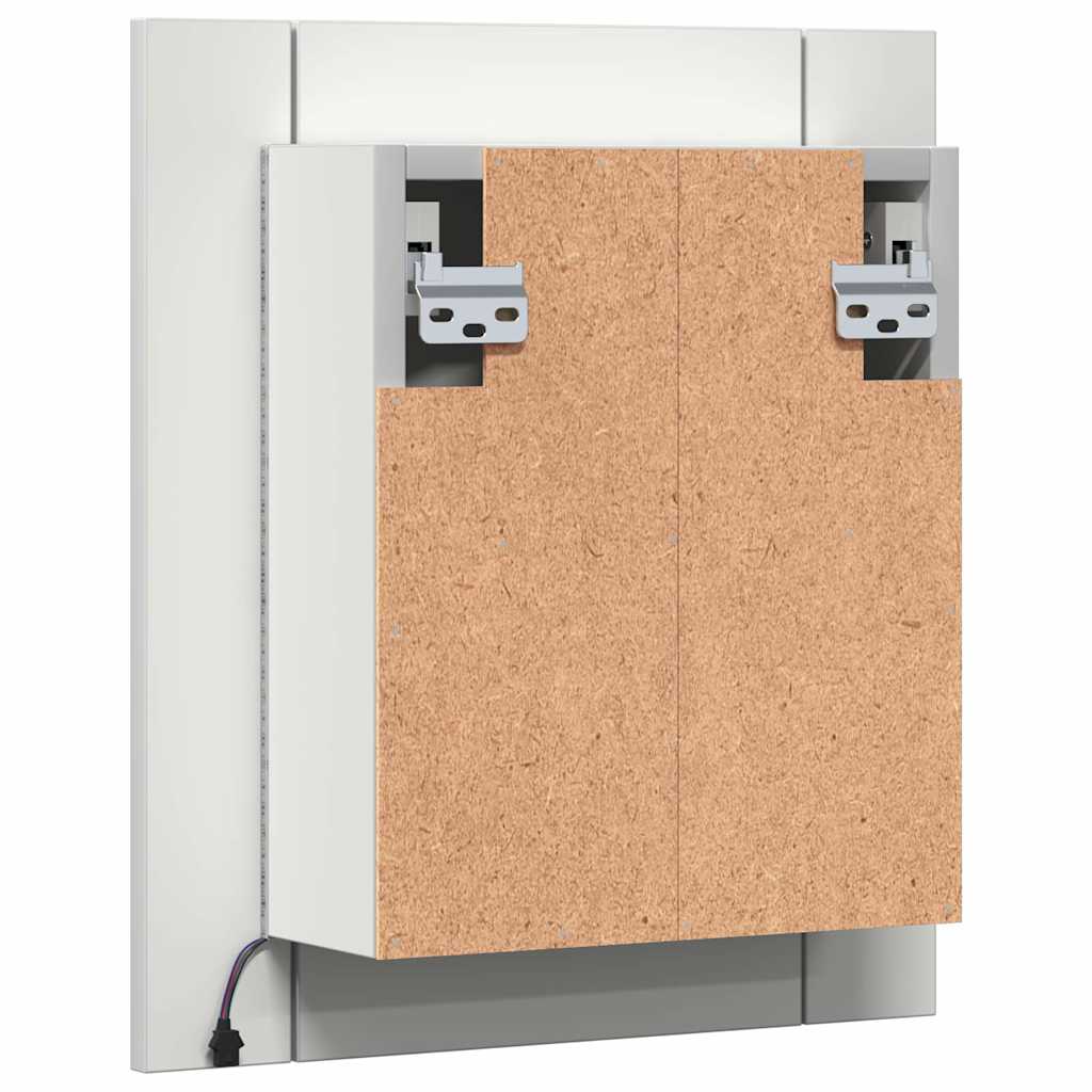 Bathroom Vanity Units LED Mirror Cabinet 40Cm Wall Mounted Storage Cupboard Conc
