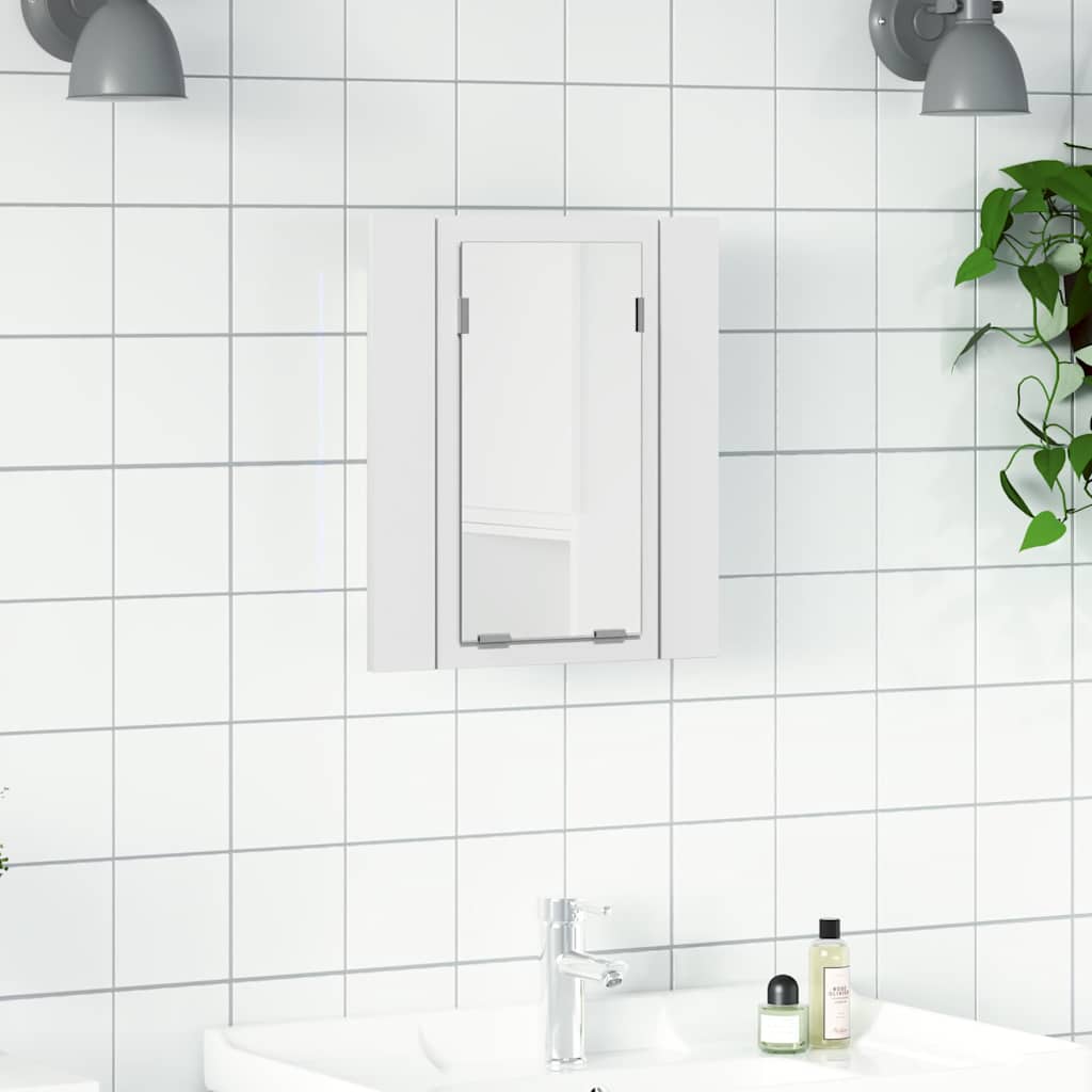 Bathroom Vanity Units LED Mirror Cabinet 40Cm Wall Mounted Storage Cupboard Conc