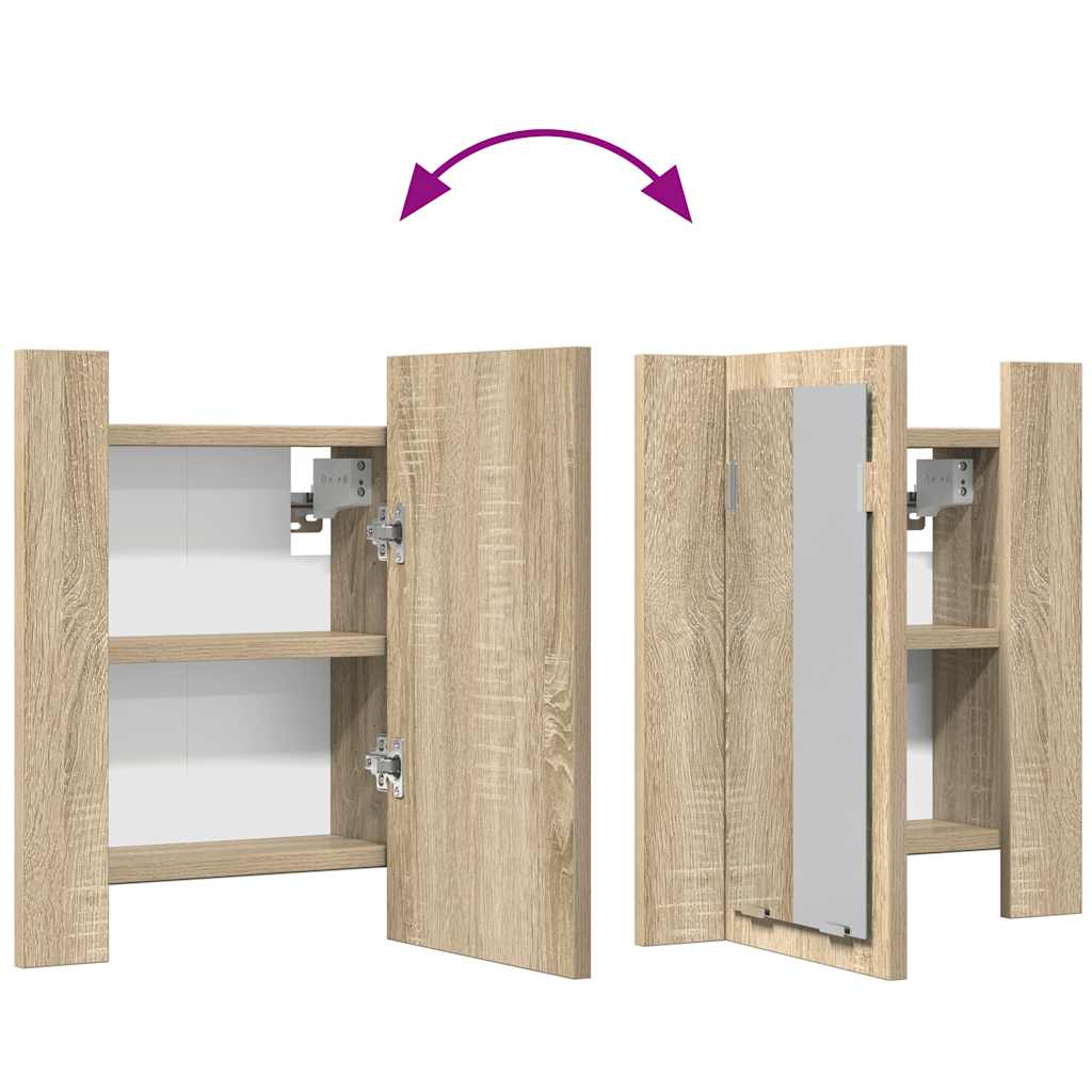 Led Bathroom Mirror Cabinet 40X12X45 Cm Acrylic