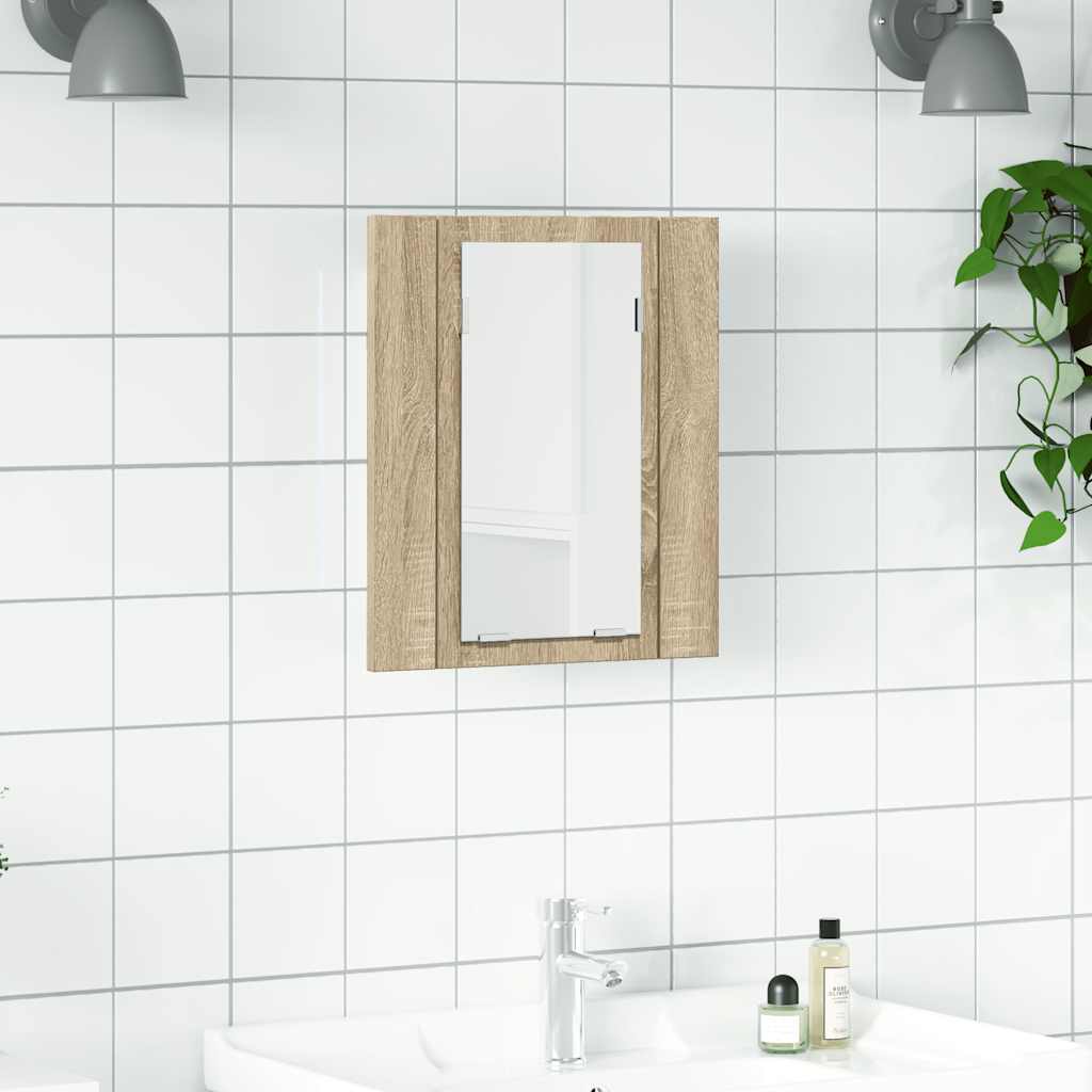 Led Bathroom Mirror Cabinet 40X12X45 Cm Acrylic