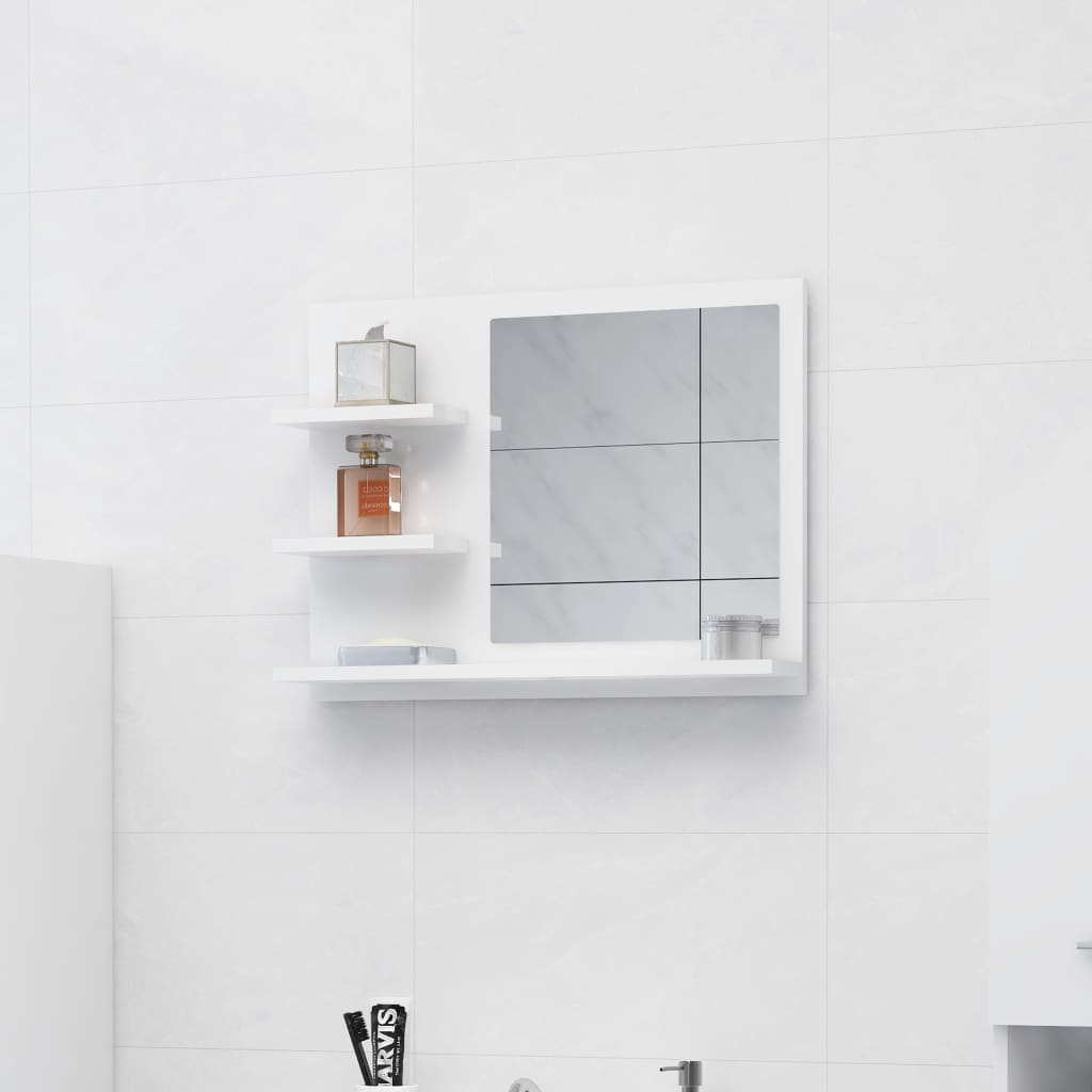 Bathroom Mirror 60X10.5X45 Cm Engineered Wood