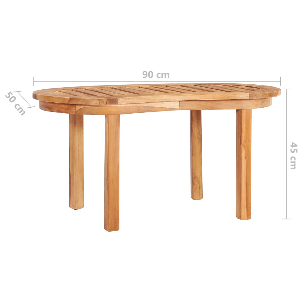 5 Piece Banana Garden Lounge Set Solid Teak Wood