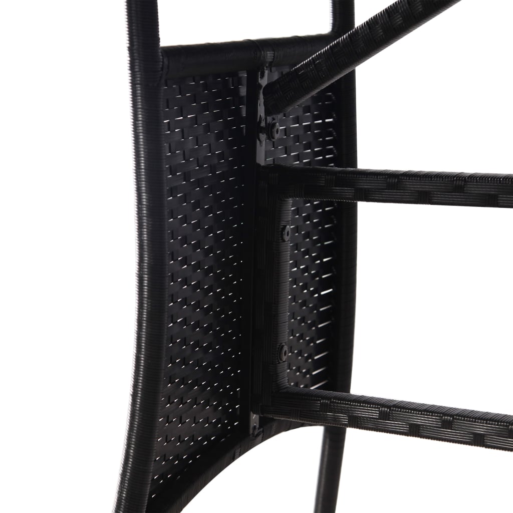 3 Piece Garden Dining Set Poly Rattan