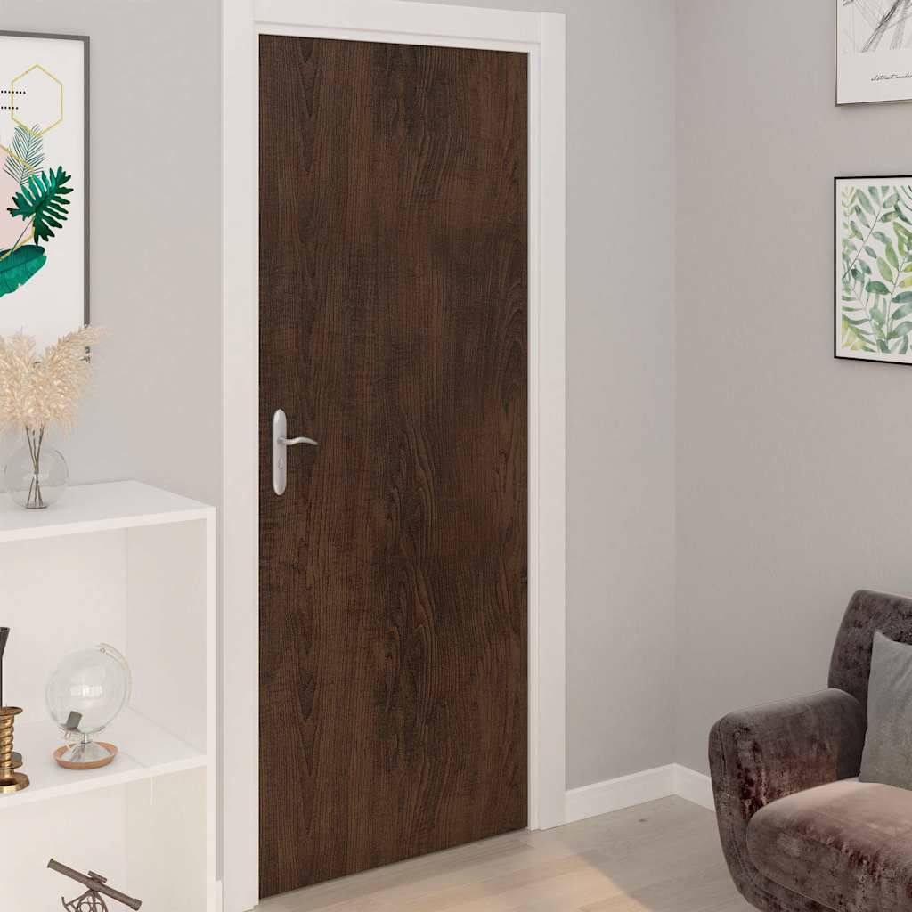 Self Adhesive Furniture Film 2 Pack Dark Oak Wood Effect PVC 500 x 90cm