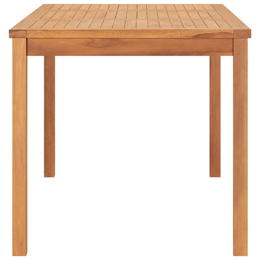 Outdoor Furniture Set 5 Piece Garden Dining 160X80 Cm Solid Teak Wood With Armre