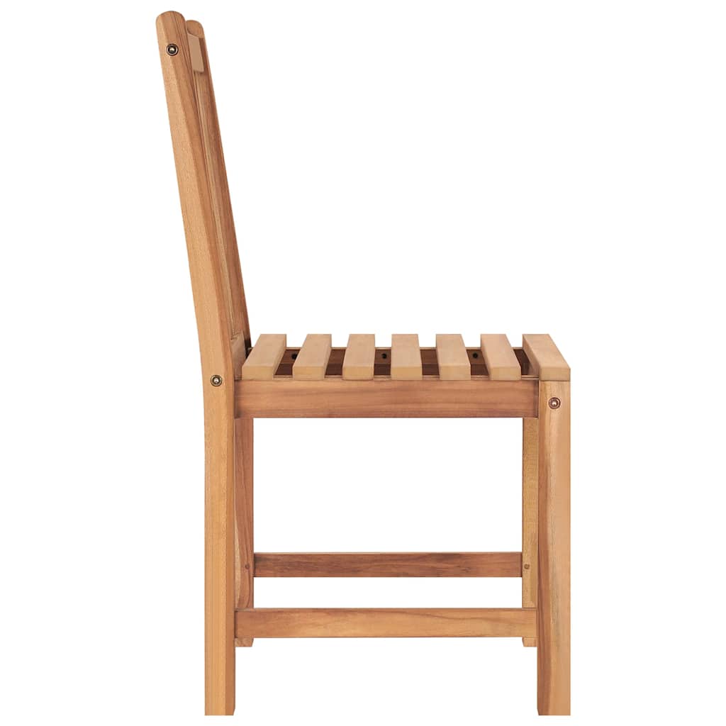 Outdoor Furniture Set 5 Piece Garden Dining 160X80 Cm Solid Teak Wood With Armre