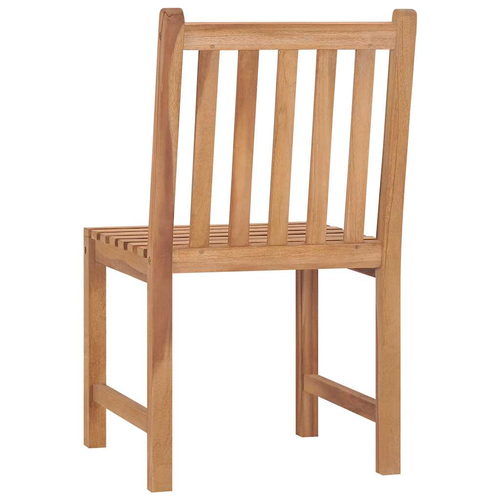 Outdoor Furniture Set 5 Piece Garden Dining 160X80 Cm Solid Teak Wood With Armre