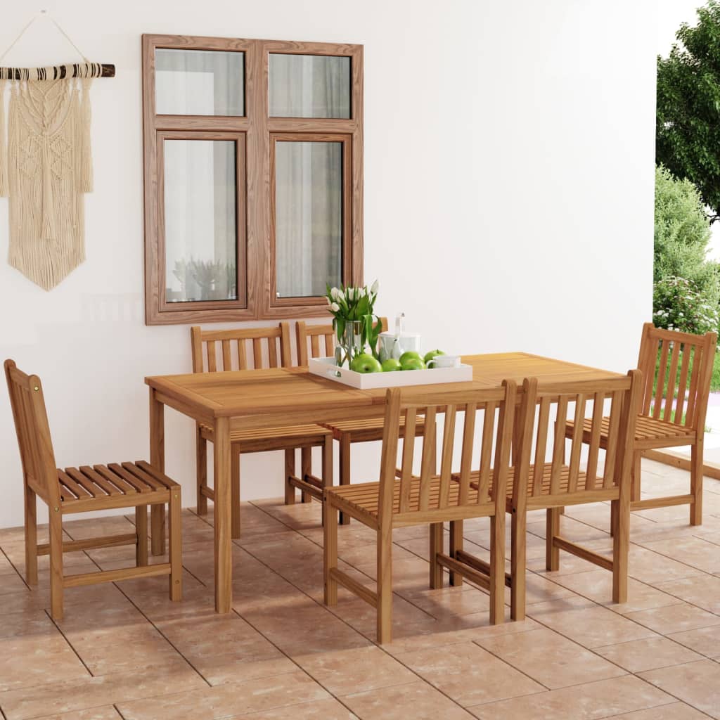 3 Piece Garden Dining Set Solid Wood Teak