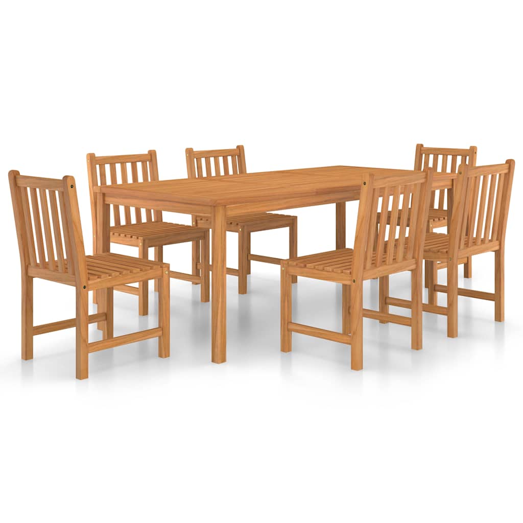 9 Piece Garden Dining Set 200X100 Cm Solid Teak Wood