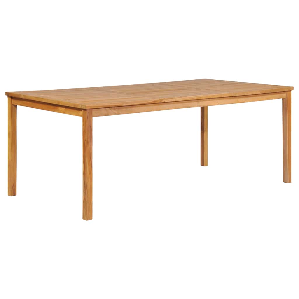 9 Piece Garden Dining Set 200X100 Cm Solid Teak Wood