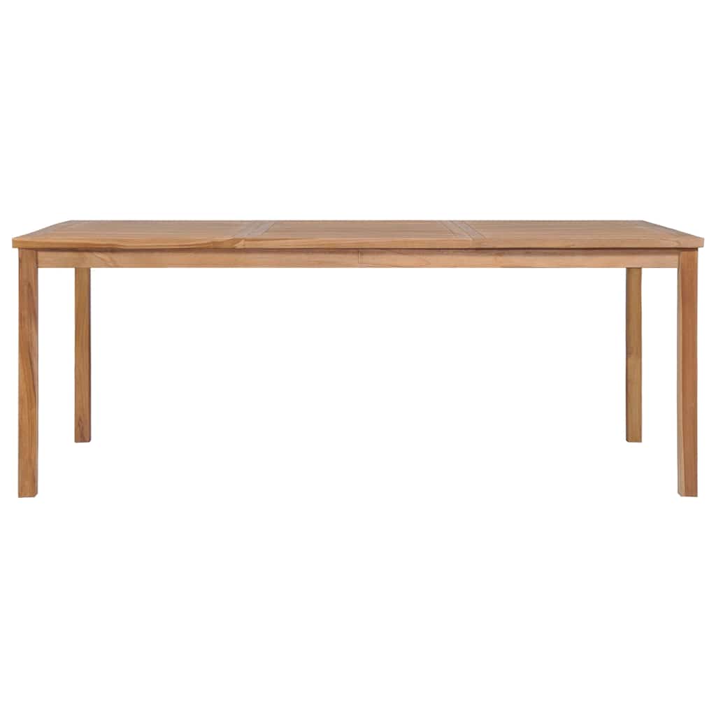 9 Piece Garden Dining Set 200X100 Cm Solid Teak Wood
