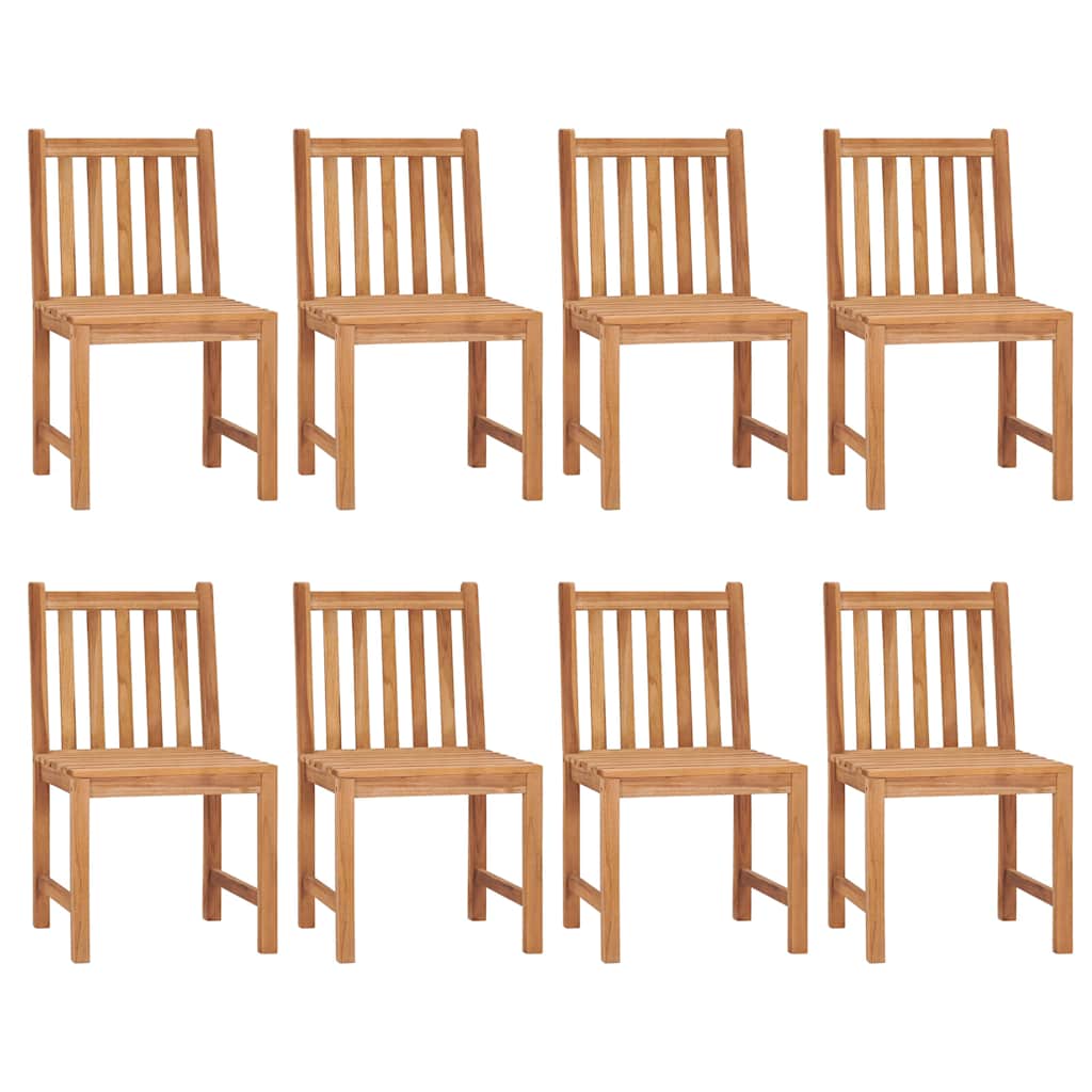 9 Piece Garden Dining Set 200X100 Cm Solid Teak Wood