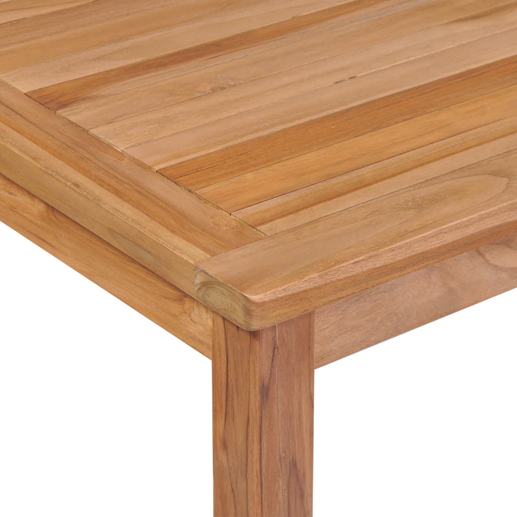 9 Piece Garden Dining Set 200X100 Cm Solid Teak Wood