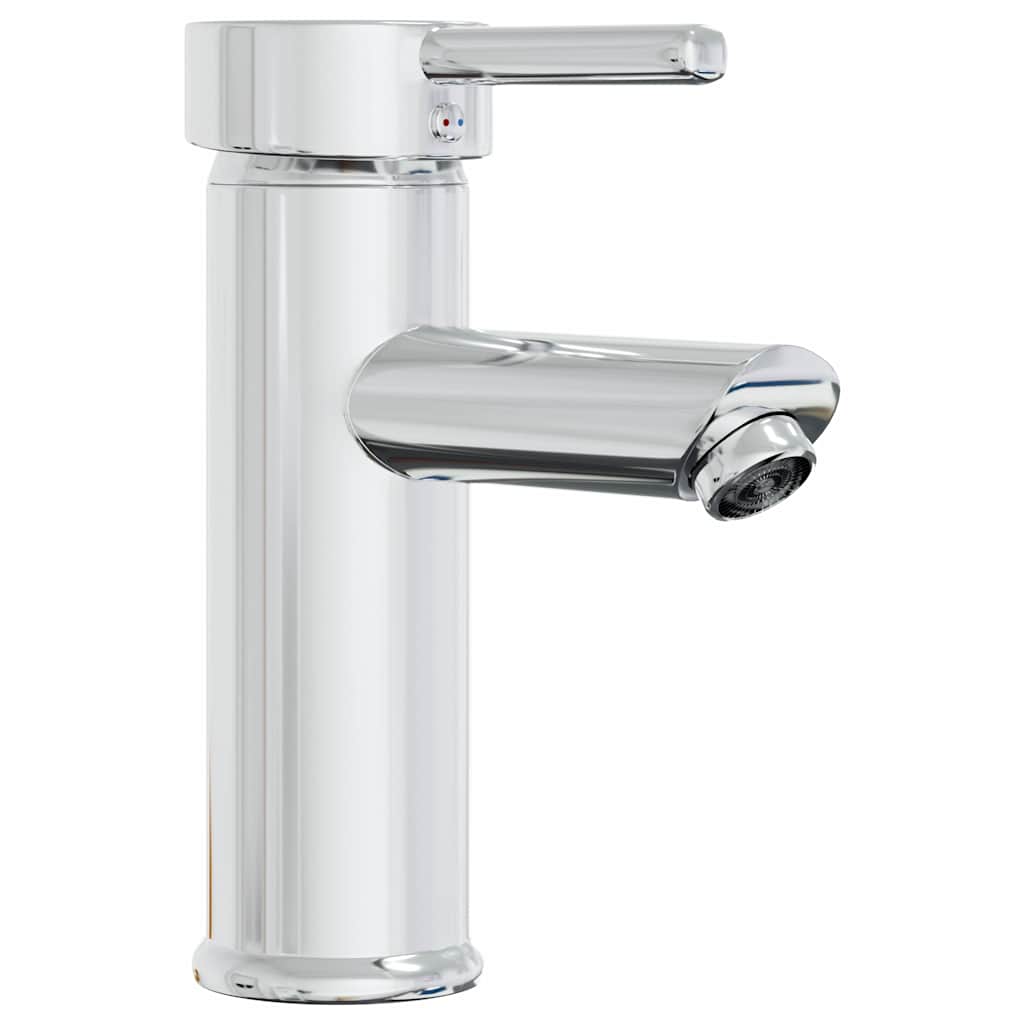 Bathroom Countertop Basin with Faucet White Ceramic 81 x 39 x 18cm