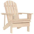 Outdoor Chair Garden Adirondack Solid Fir Wood White Blue Green Natural Grey Red