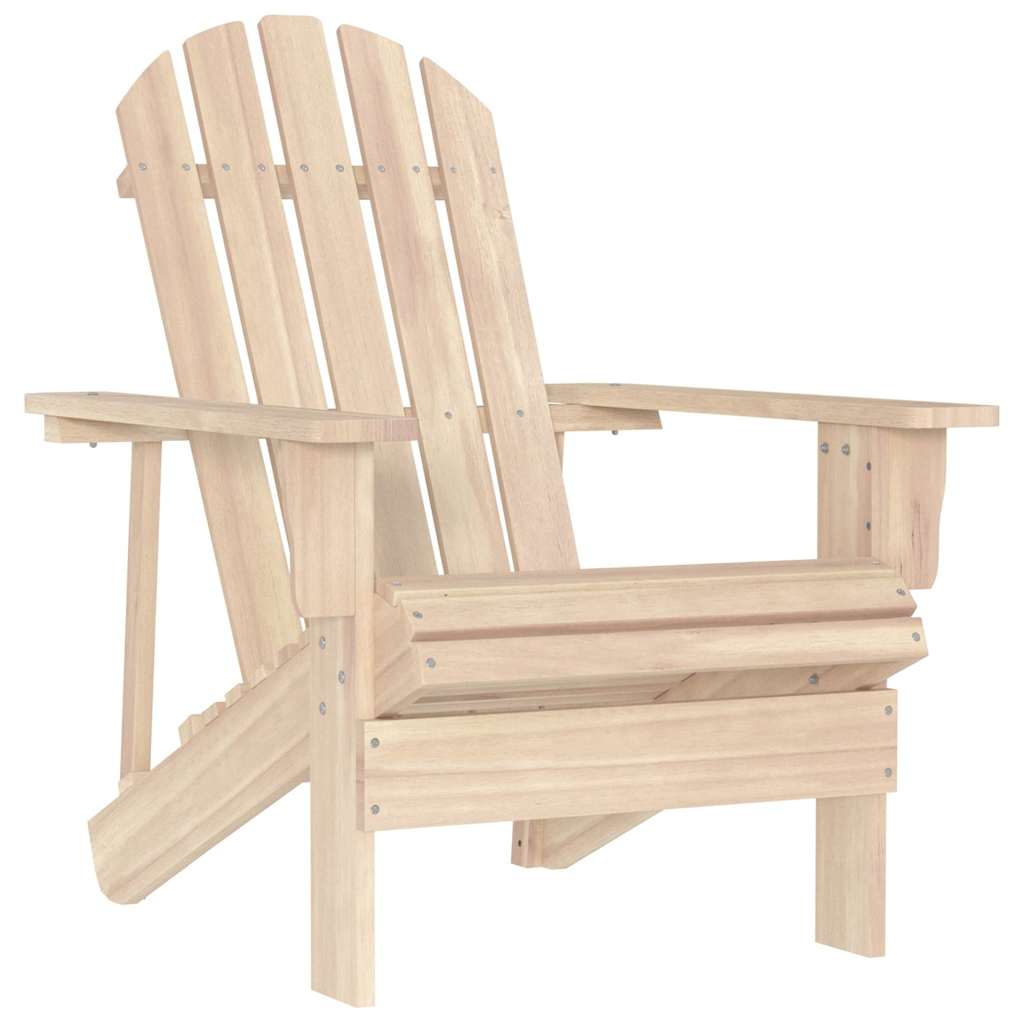 Outdoor Chair Garden Adirondack Solid Fir Wood white blue green natural grey red