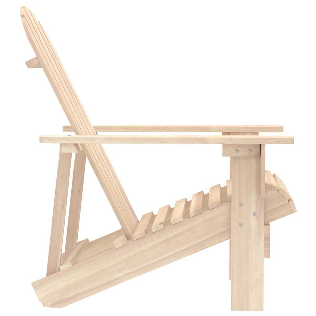 Outdoor Chair Garden Adirondack Solid Fir Wood white blue green natural grey red