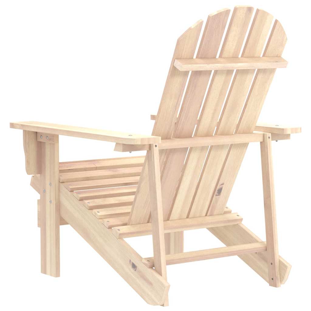 Outdoor Chair Garden Adirondack Solid Fir Wood white blue green natural grey red