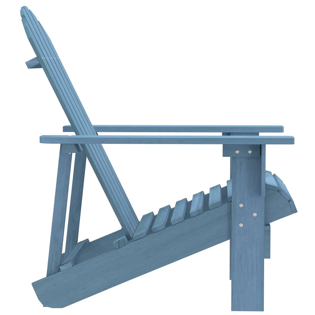 Outdoor Chair Garden Adirondack Solid Fir Wood White Blue Green Natural Grey Red