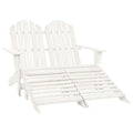 2 Seater Garden Adirondack Chair Ottoman Fir Wood - Model 315909