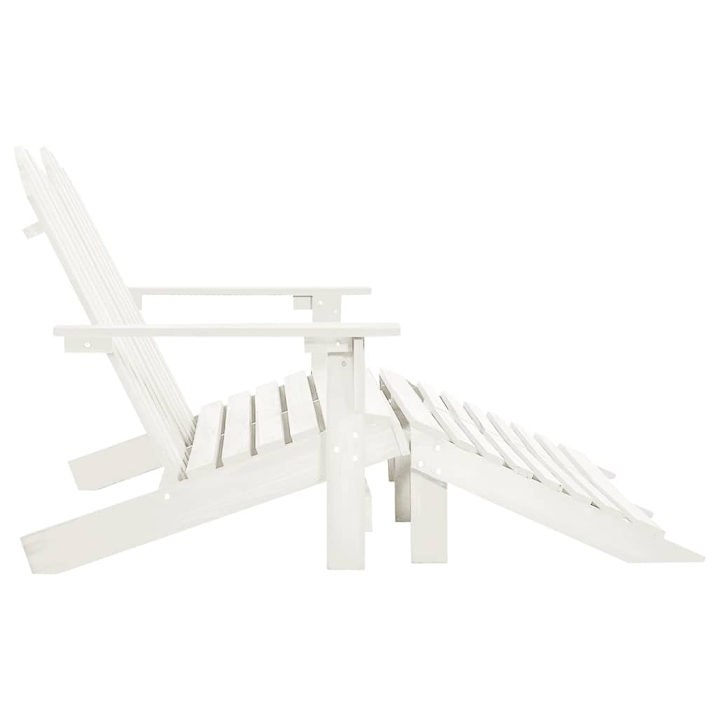 2 Seater Garden Adirondack Chair Ottoman Fir Wood - Model 315909