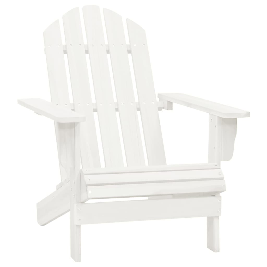 Garden Adirondack Chair With Table Solid Fir Wood