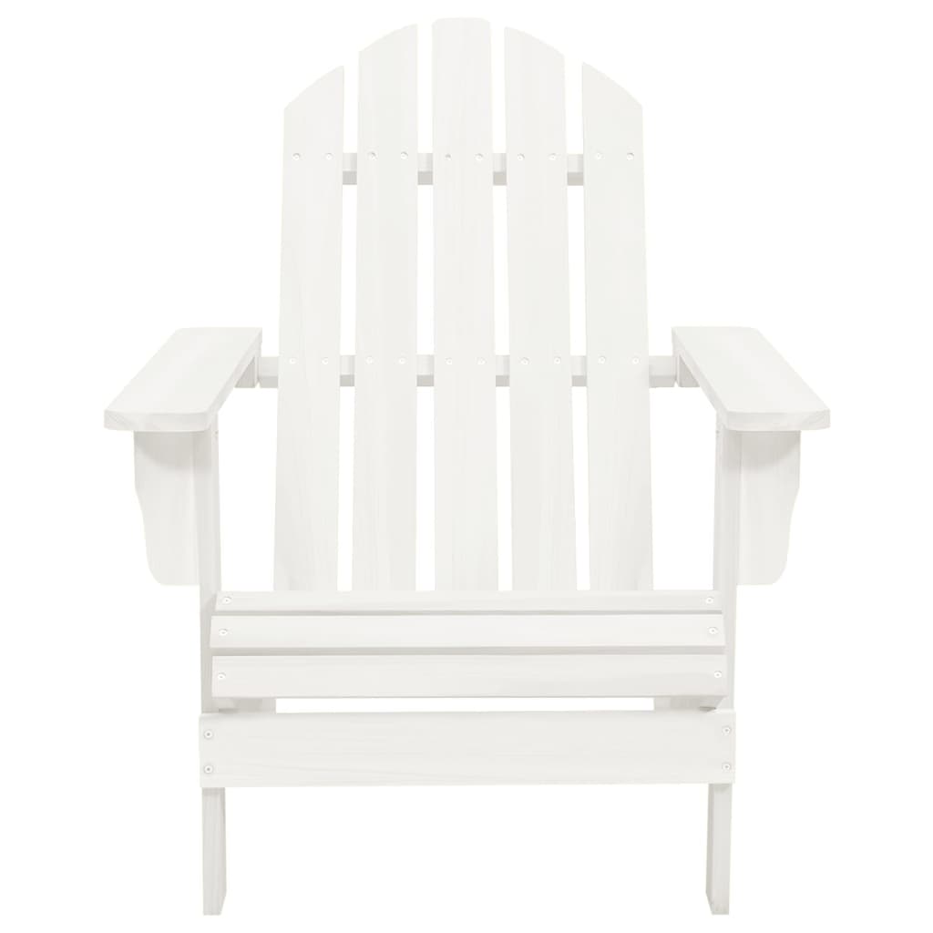 Garden Adirondack Chair With Table Solid Fir Wood