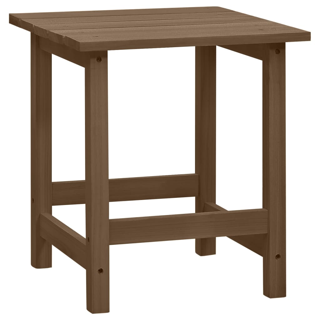 Garden Adirondack Chair With Ottoman&Table Solid Fir Wood