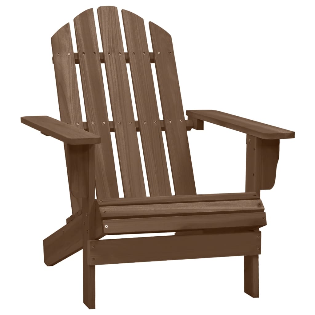 Garden Adirondack Chair With Ottoman&Table Solid Fir Wood