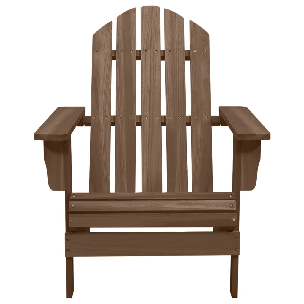 Garden Adirondack Chair With Ottoman&Table Solid Fir Wood