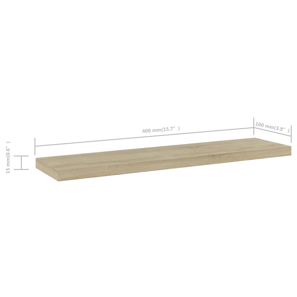 Bookshelf Boards 4 Pcs Engineered Wood