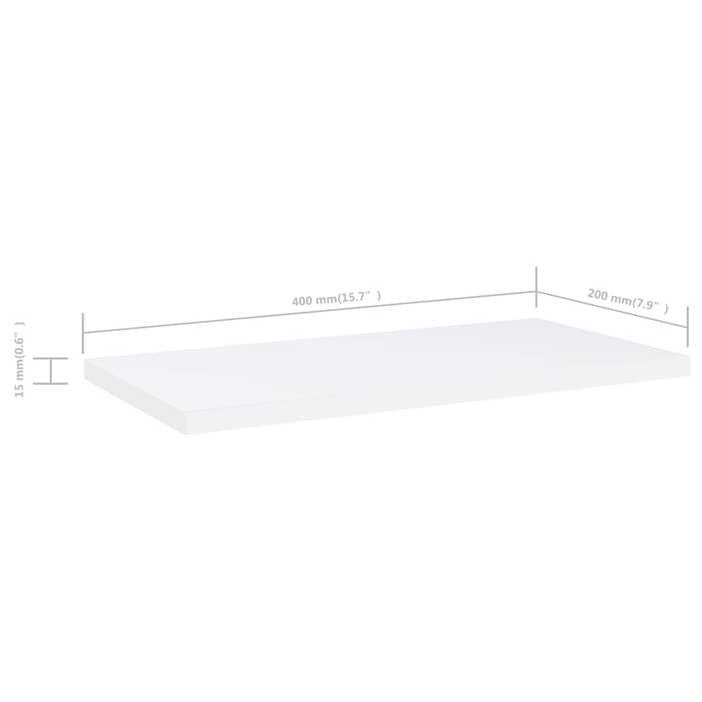 Shelving Bookshelf Boards 4 Pcs Engineered Wood